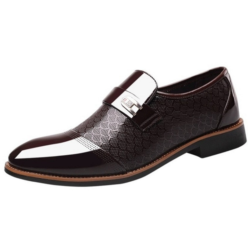 Stylish Glossy Men's Shoes - Hudson-Black-6.5-Nora Luxe