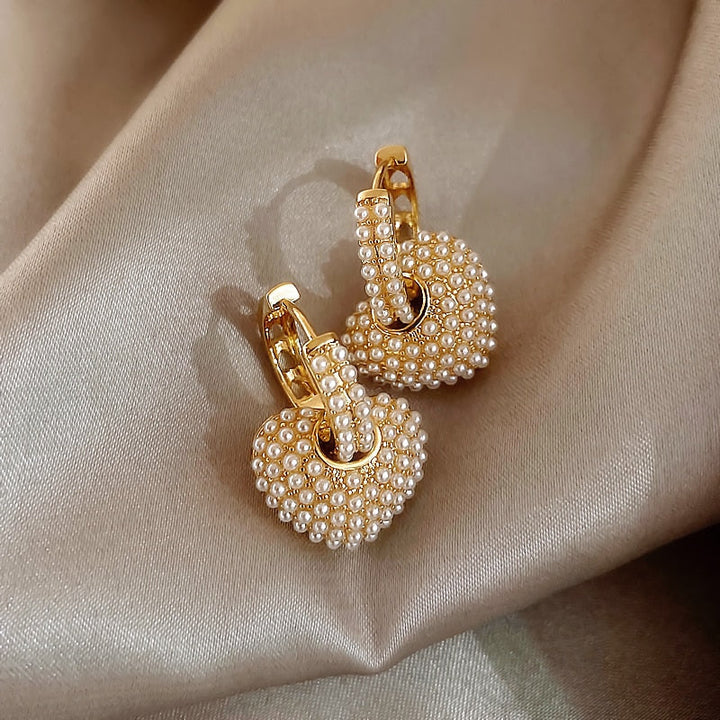 Stylish Gold Pearl Earrings for Women - Anne-Nora Luxe