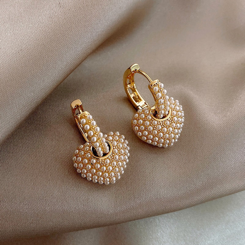 Stylish Gold Pearl Earrings for Women - Anne-Nora Luxe