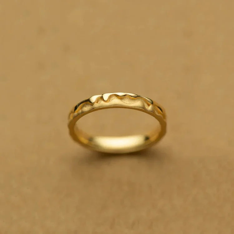 Stylish Golden Honey Ring - Sienna-5-Nora Luxe