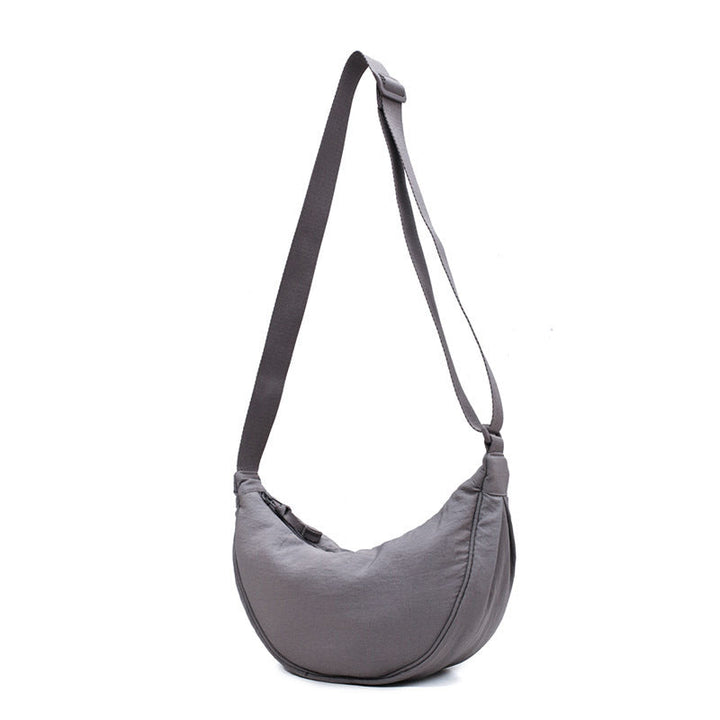 Stylish Half Moon Crossbody Bag - Luna-Gray-Nora Luxe