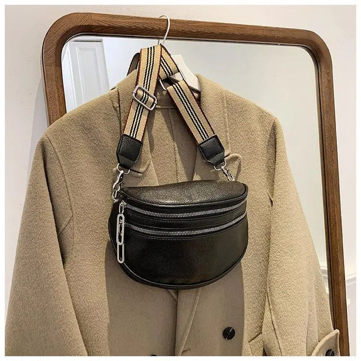 Stylish Handbag - Isla-Black-9.84 × 7.87 × 3.74 in-Nora Luxe