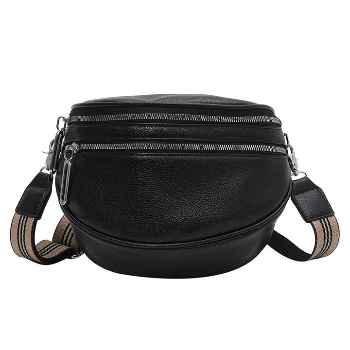 Stylish Handbag - Isla-Black-9.84 × 7.87 × 3.74 in-Nora Luxe