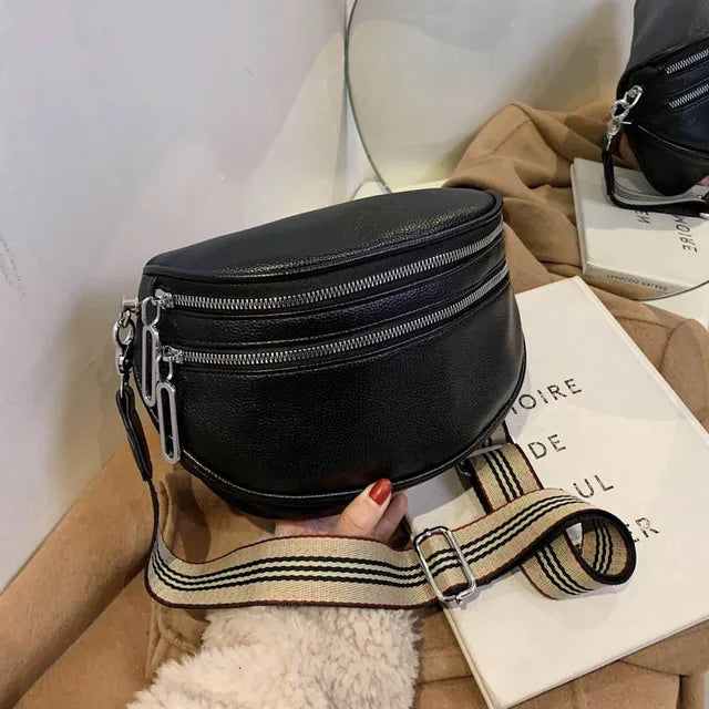 Stylish Handbag - Isla-Black-9.84 × 7.87 × 3.74 in-Nora Luxe