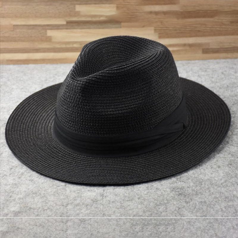 Stylish Handmade Panama Hat - Benito-Black-Nora Luxe