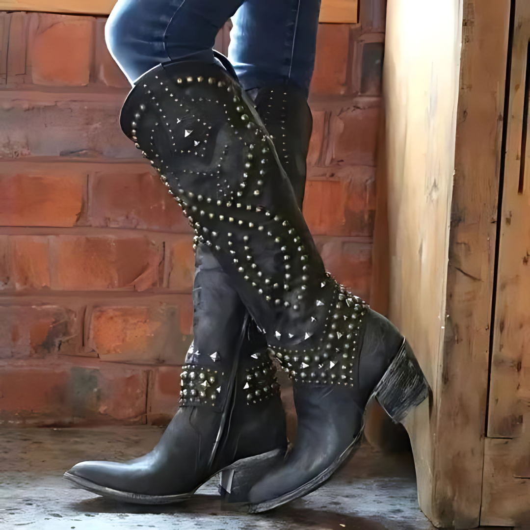 Stylish High Ladies' Boots - Elena-Black-3.0-Nora Luxe