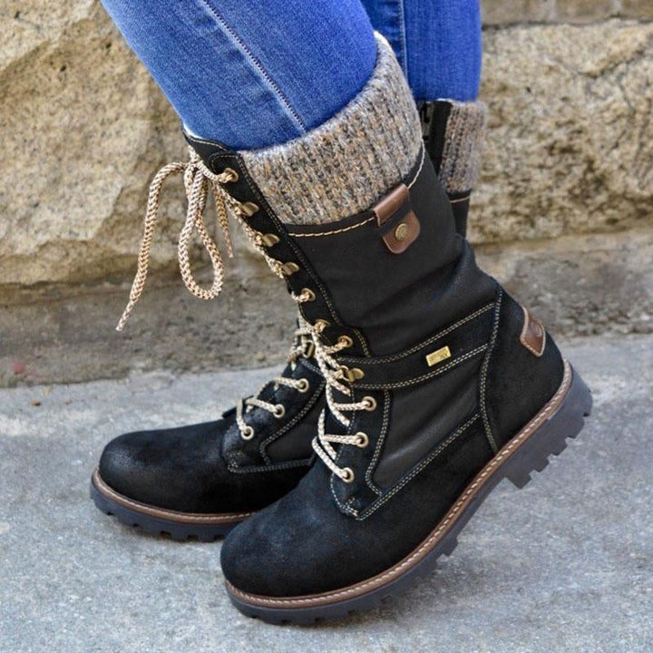 Stylish High Ladies Winter Boots - Nora-Black-3.0-Nora Luxe