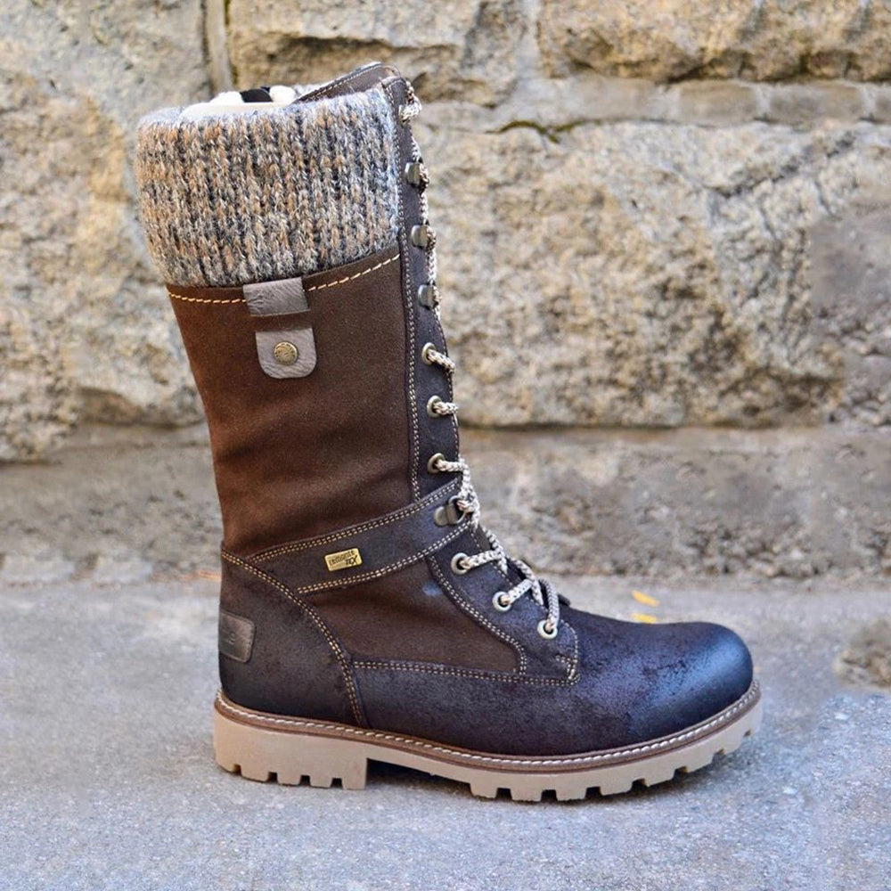 Stylish High Ladies Winter Boots - Nora-Brown-3.0-Nora Luxe