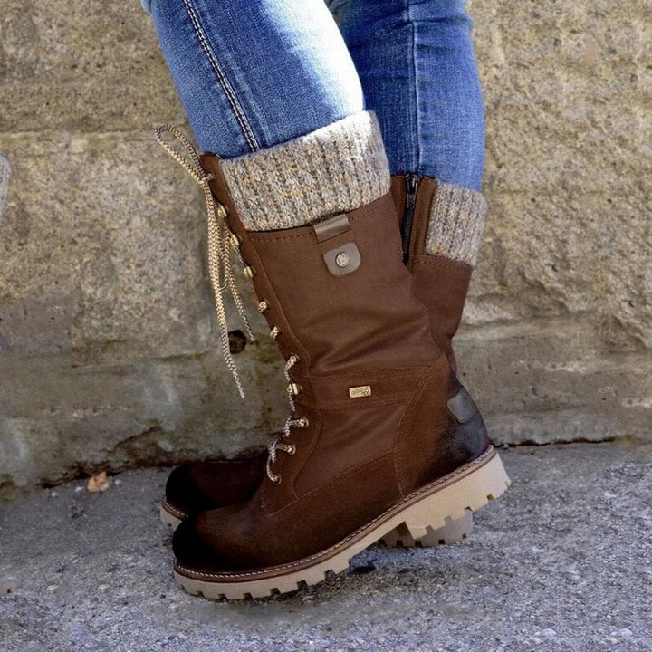 Stylish High Ladies Winter Boots - Nora-Brown-3.0-Nora Luxe