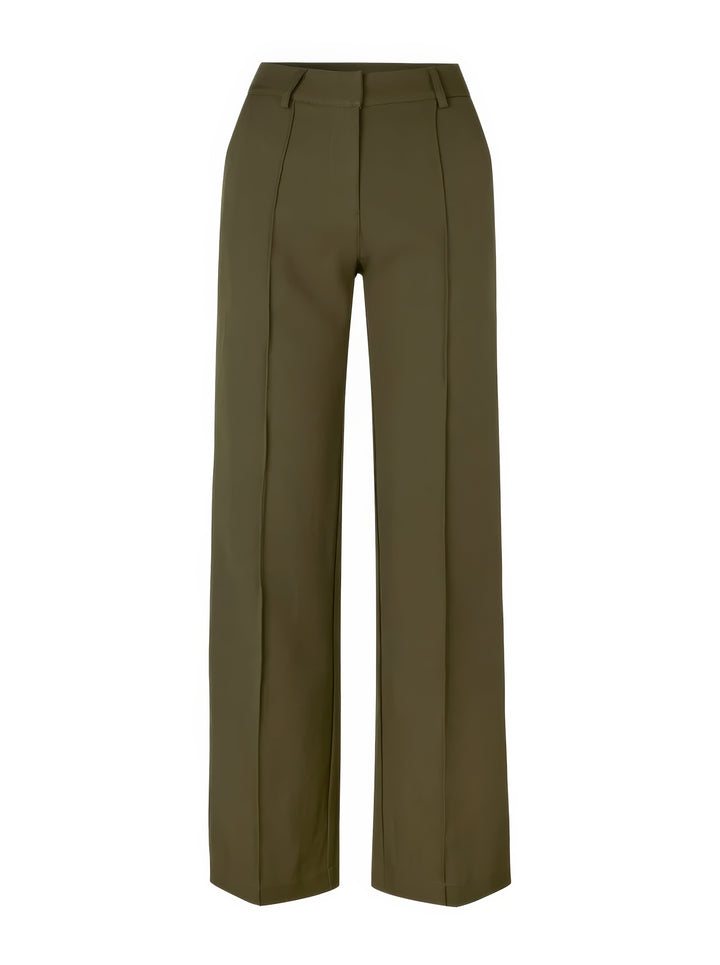 Stylish High-Waisted Trousers - Luna-Black-S-Nora Luxe