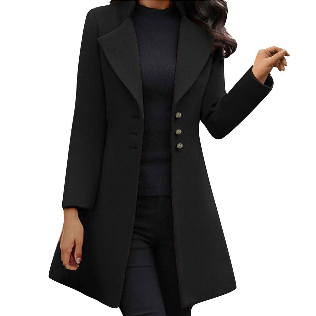 Stylish Italian Ladies' Jacket with Long Sleeves - Sofia-Black-S-Nora Luxe