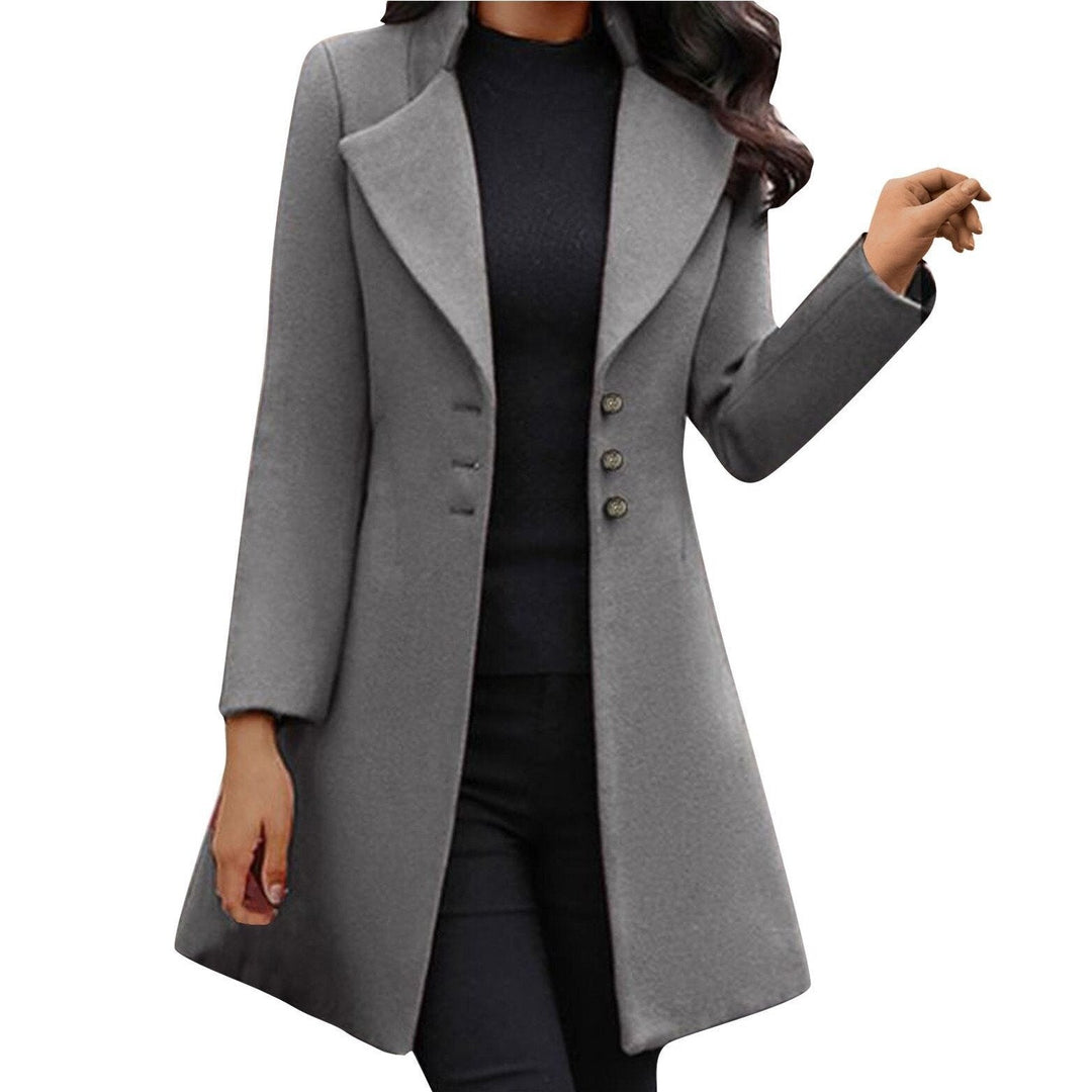 Stylish Italian Ladies' Jacket with Long Sleeves - Sofia-Gray-S-Nora Luxe
