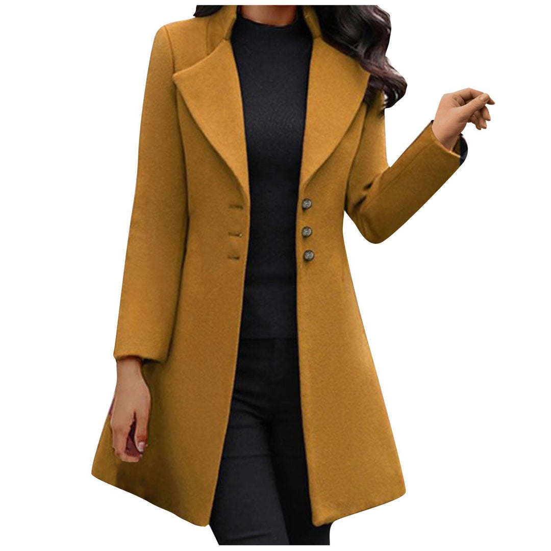 Stylish Italian Ladies' Jacket with Long Sleeves - Sofia-Yellow-S-Nora Luxe