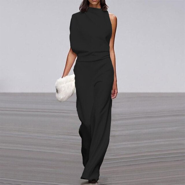 Stylish Jumpsuit - Aria-Black-S-Nora Luxe