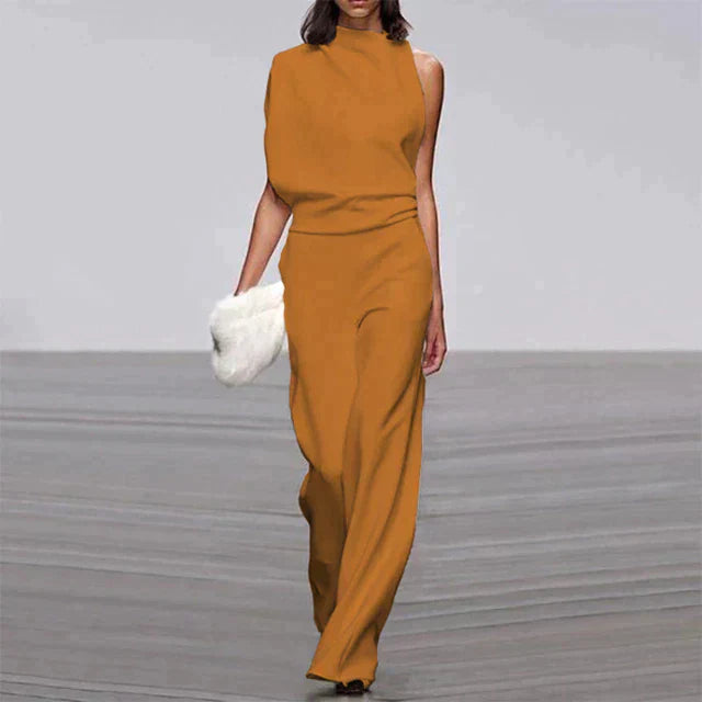 Stylish Jumpsuit - Aria-Yellow Orange-S-Nora Luxe