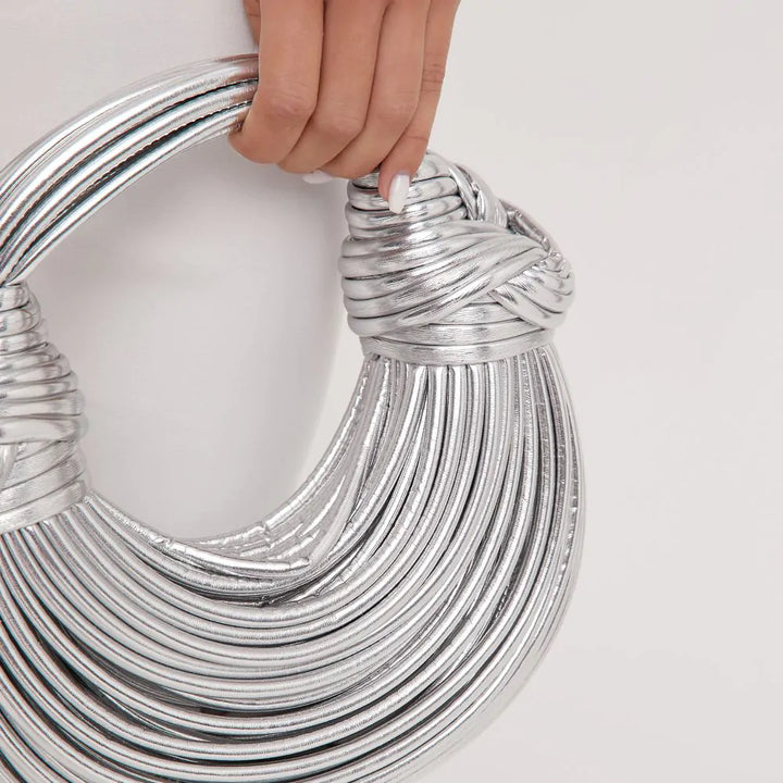 Stylish Knotted Shoulder Bag - Kiana-Gold-Nora Luxe