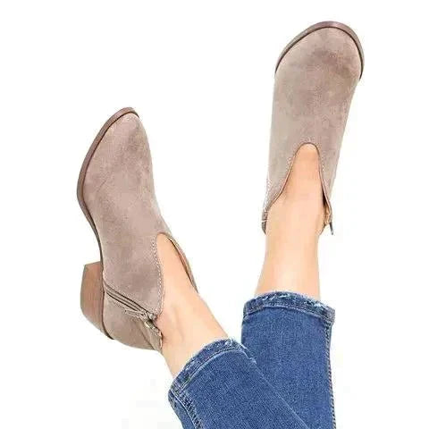 Stylish Ladies Ankle Boots - Eveline-Gray-4.0-Nora Luxe