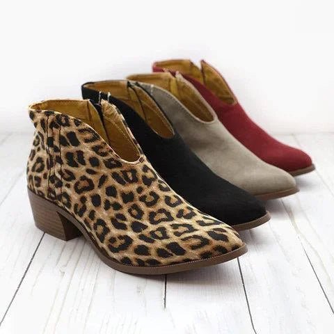 Stylish Ladies Ankle Boots - Eveline-Red-4.0-Nora Luxe