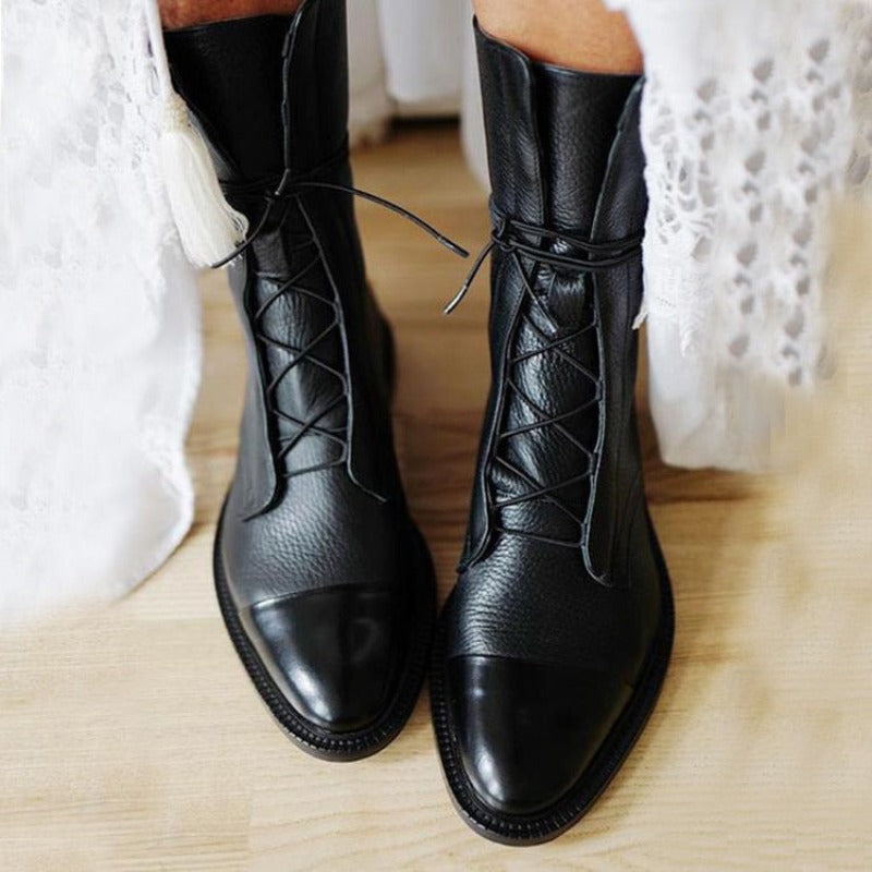 Stylish Ladies Ankle Boots - Vivienne-Black-3.0-Nora Luxe