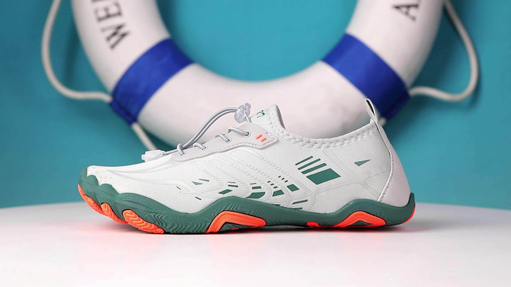 Stylish Ladies Barefoot Sneakers - BreezeStep-Gray-3.0-Nora Luxe