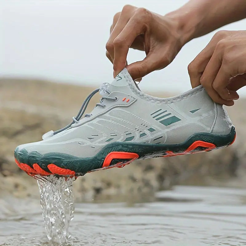 Stylish Ladies Barefoot Sneakers - BreezeStep-Gray-3.0-Nora Luxe