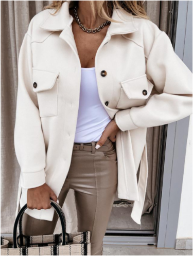 Stylish Ladies Blazer - Elina-Khaki-S-Nora Luxe