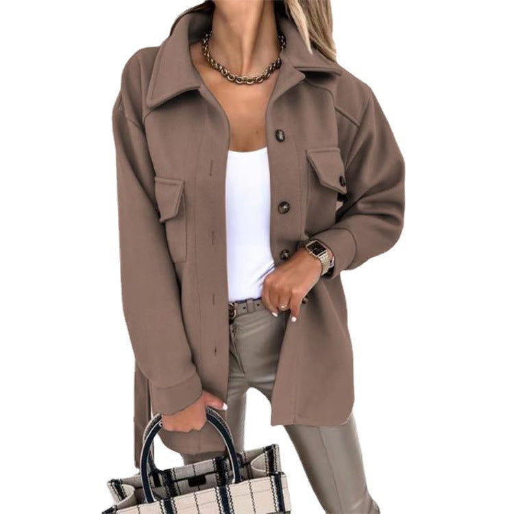 Stylish Ladies Blazer - Elina-Khaki-S-Nora Luxe