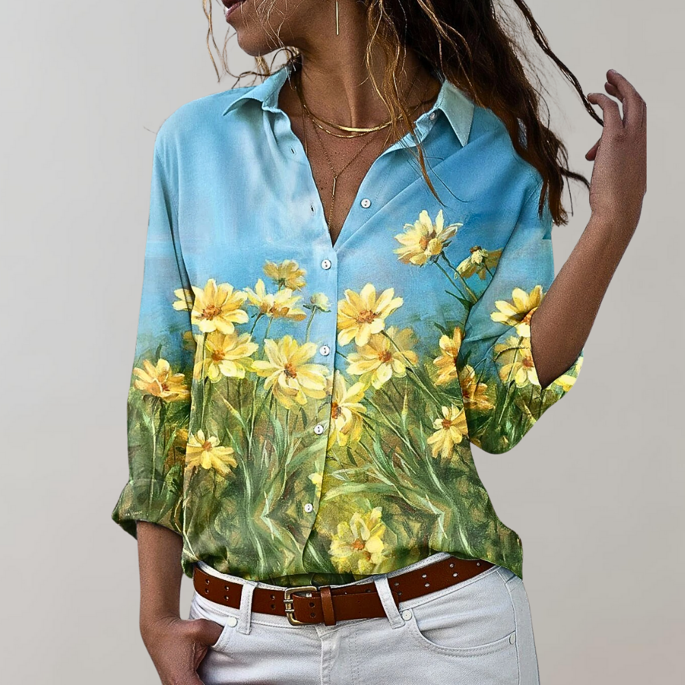 Stylish Ladies' Blouse - Emma-Gold-S-Nora Luxe