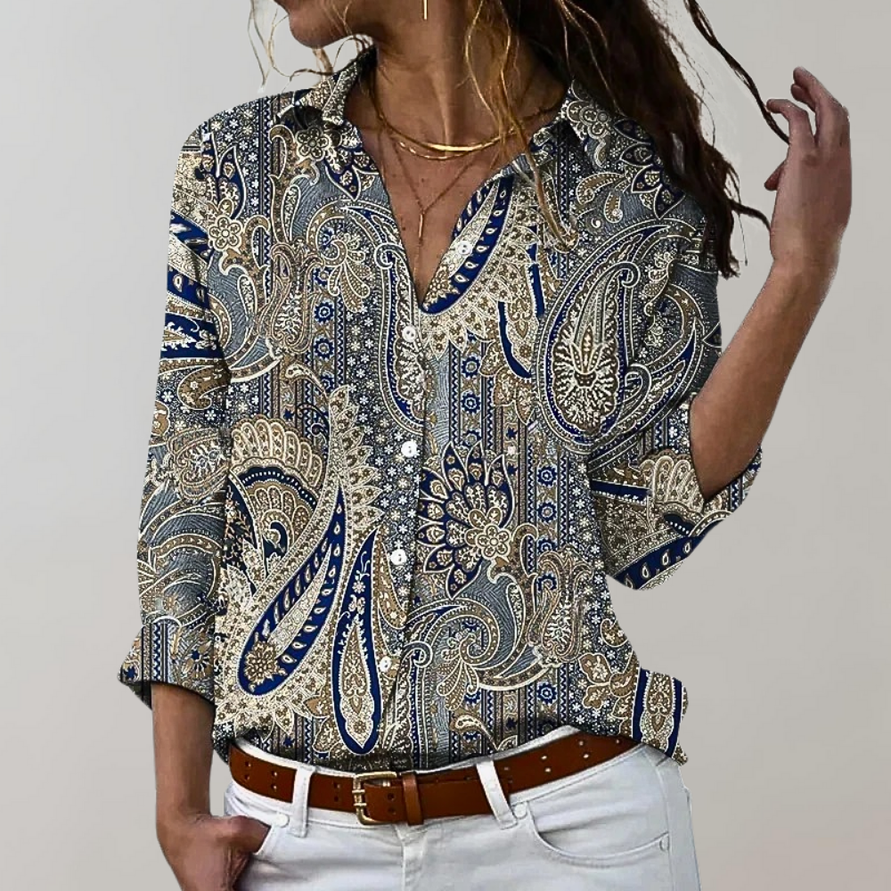 Stylish Ladies' Blouse - Emma-Gray-S-Nora Luxe