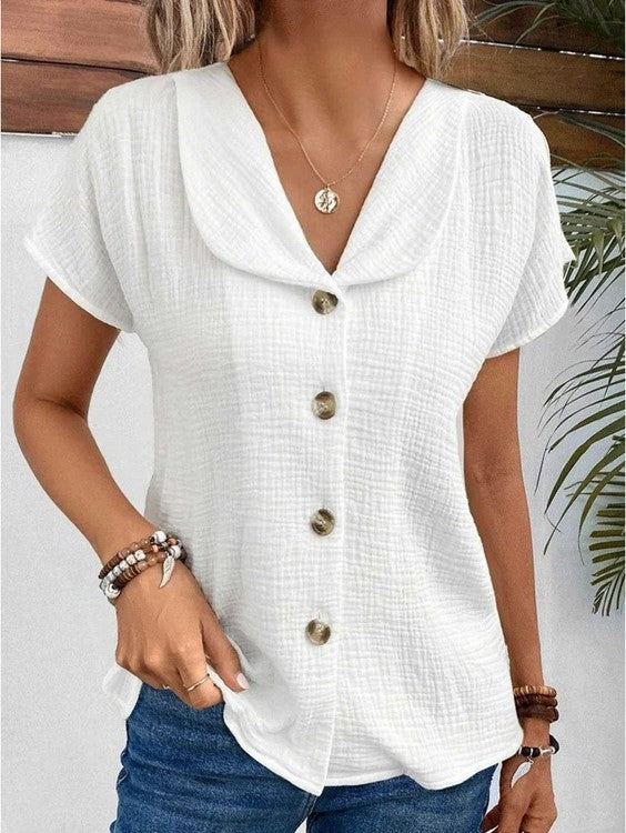Stylish Ladies' Blouse - Sophia-White-XS (4-6)-Nora Luxe