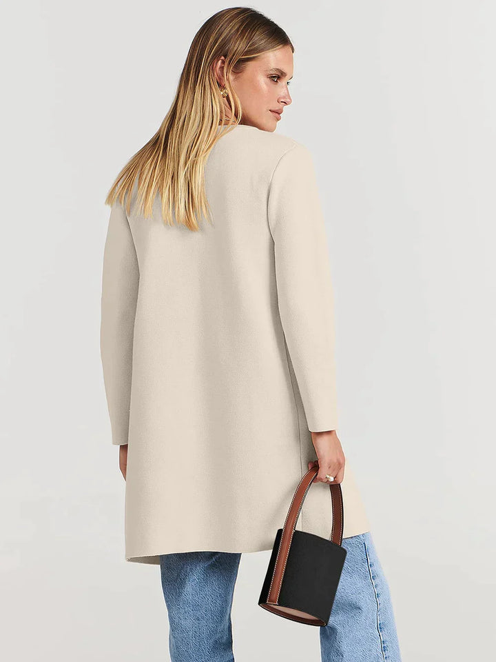 Stylish Ladies' Cardigan - Djamila-Brown-S (4-6)-Nora Luxe