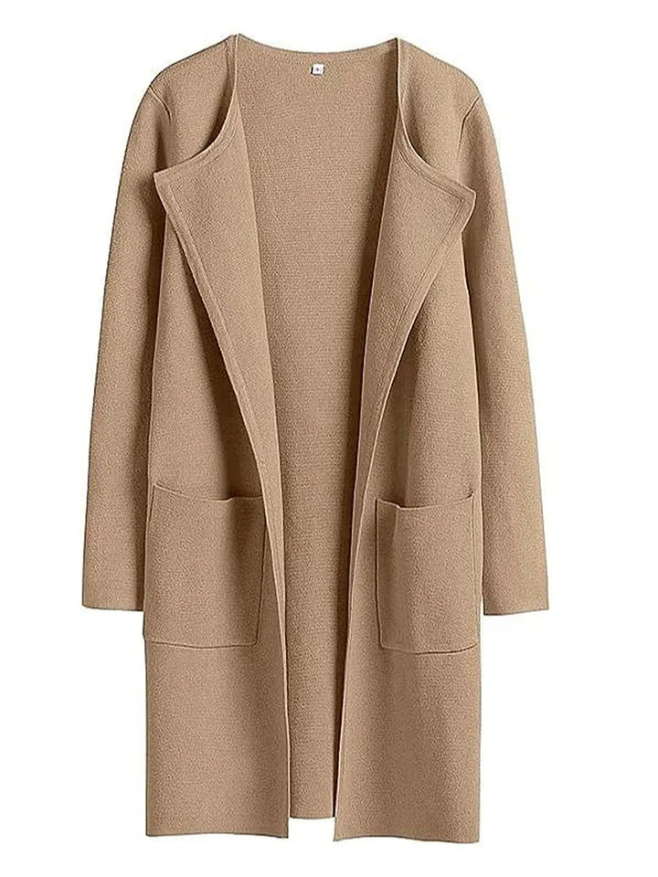Stylish Ladies' Cardigan - Djamila-Brown-S (4-6)-Nora Luxe