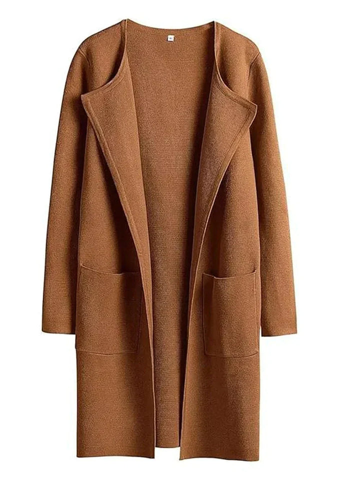 Stylish Ladies' Cardigan - Djamila-Caramel Brown-S (4-6)-Nora Luxe