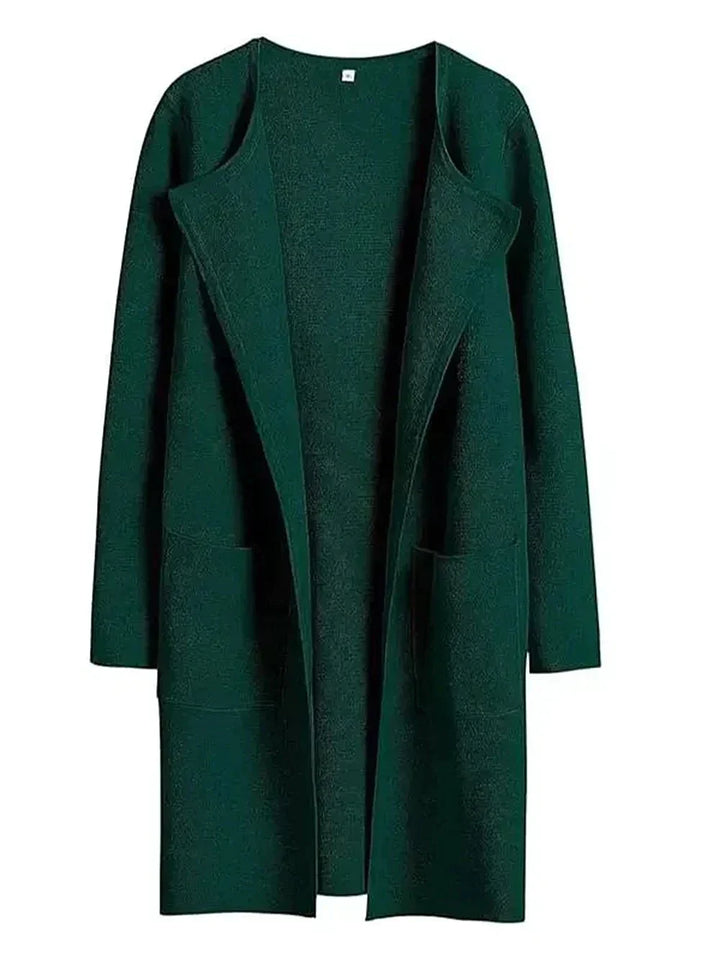 Stylish Ladies' Cardigan - Djamila-Dark Green-S (4-6)-Nora Luxe