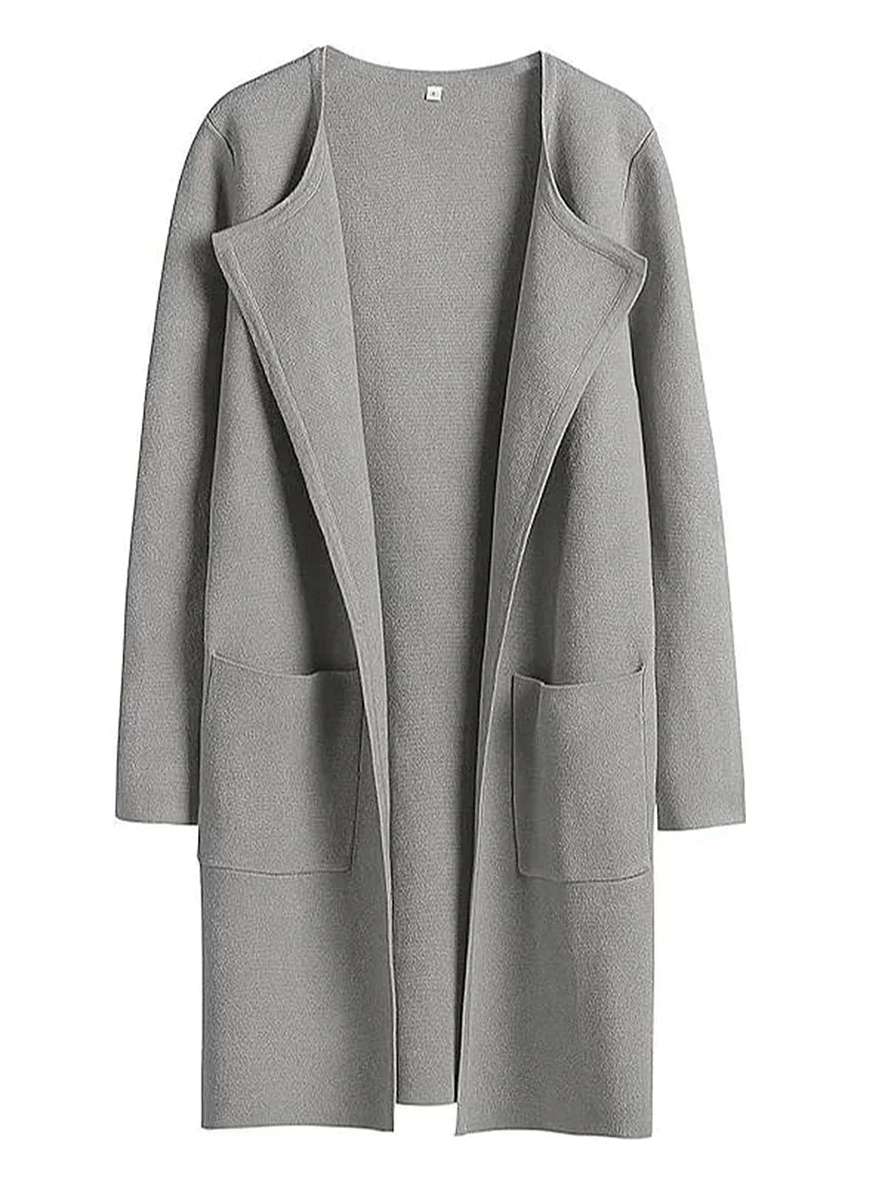 Stylish Ladies' Cardigan - Djamila-Gray-S (4-6)-Nora Luxe