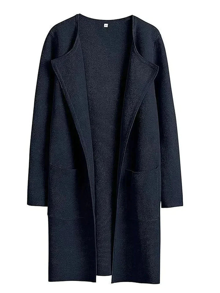 Stylish Ladies' Cardigan - Djamila-Navy-S (4-6)-Nora Luxe