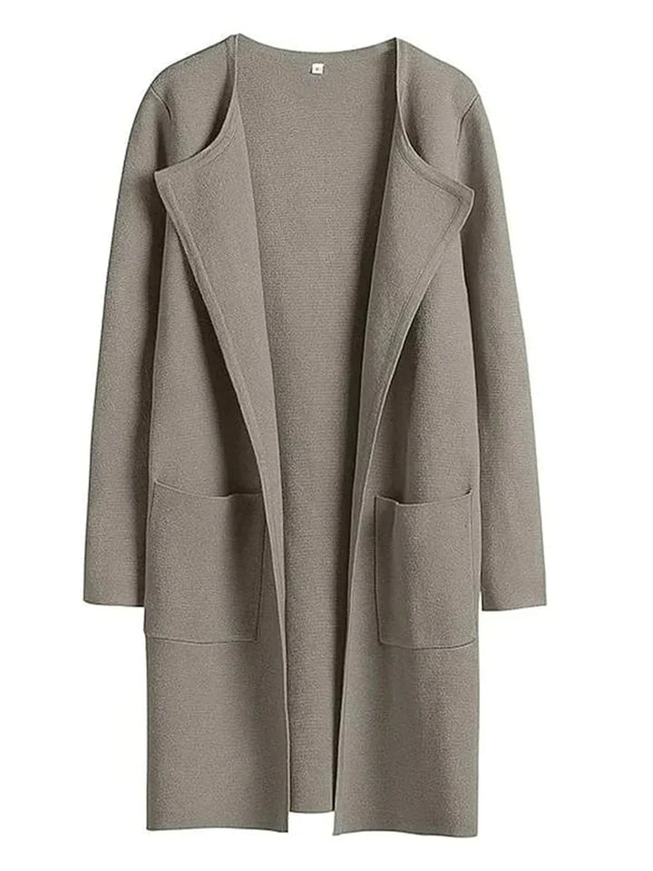 Stylish Ladies' Cardigan - Djamila-Taupe-S (4-6)-Nora Luxe