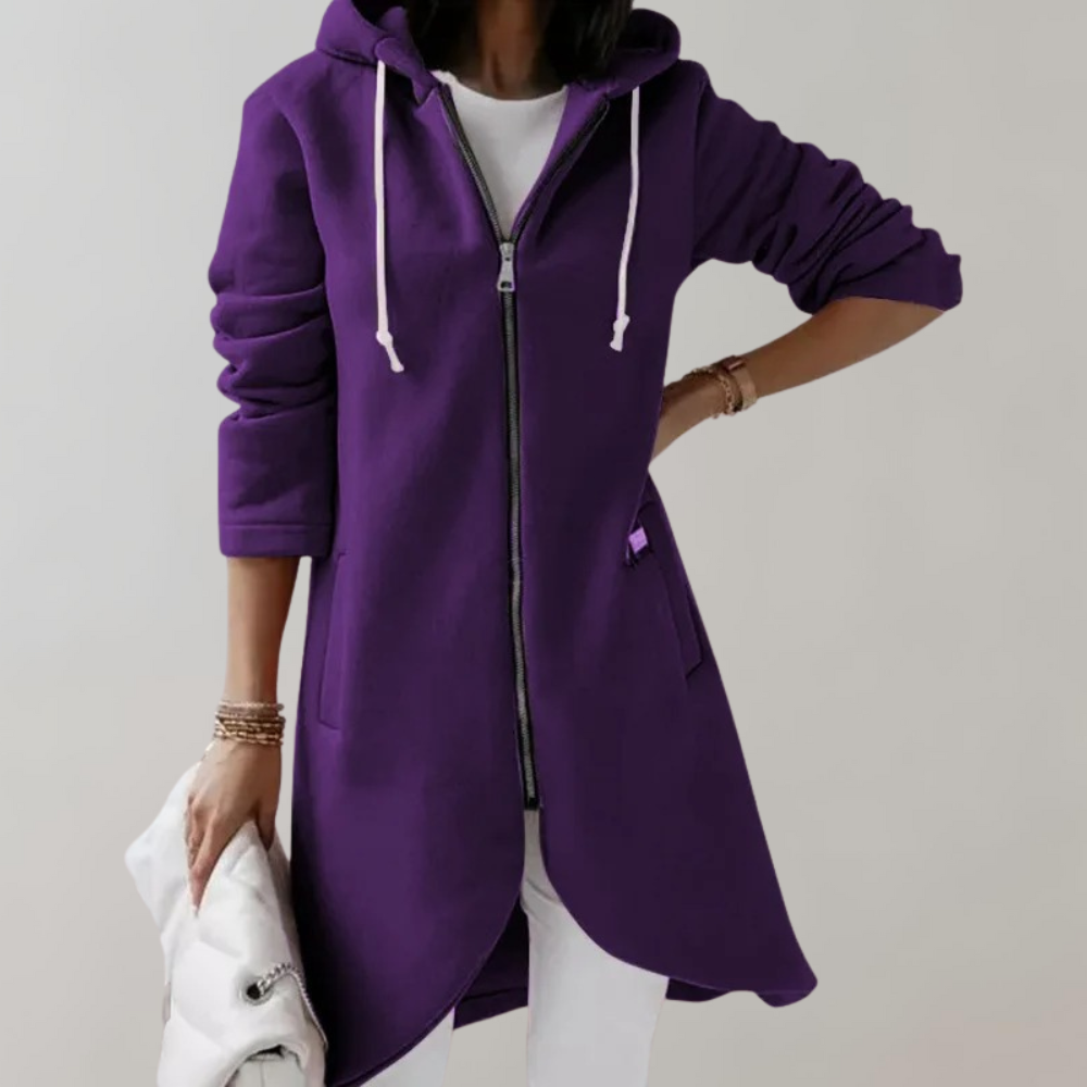 Stylish Ladies' Cardigan - Elara-Purple-S-Nora Luxe