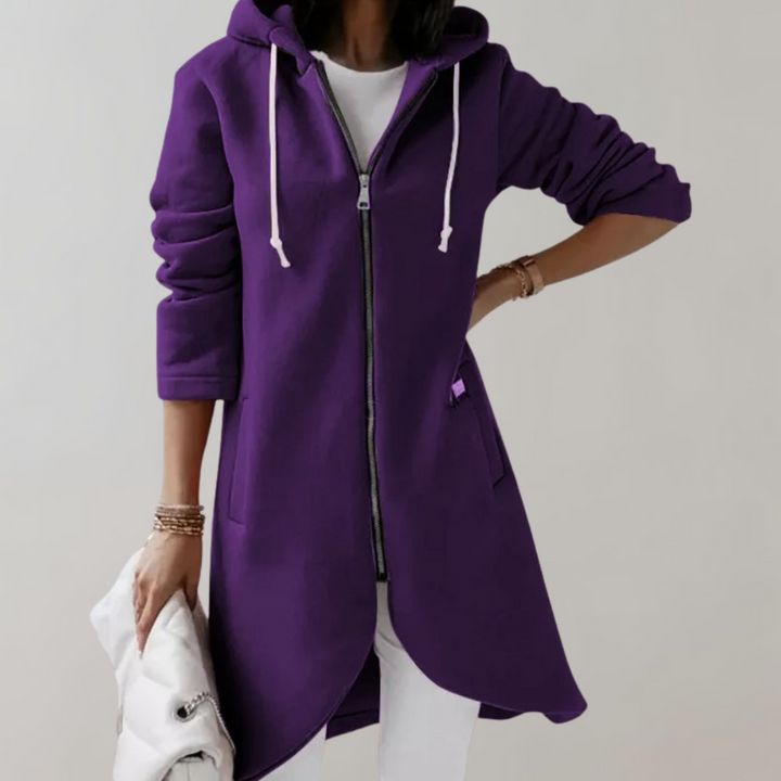Stylish Ladies' Cardigan - Elara-Purple-S-Nora Luxe