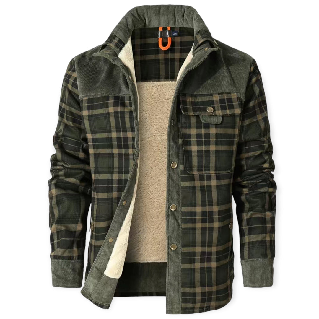 Stylish Ladies Jacket for Winter Days - Falia-Dark Khaki-S-Nora Luxe