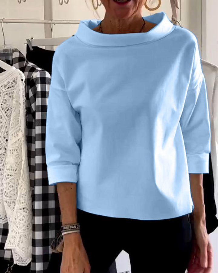Stylish Ladies Top - Livia-Blue-S-Nora Luxe