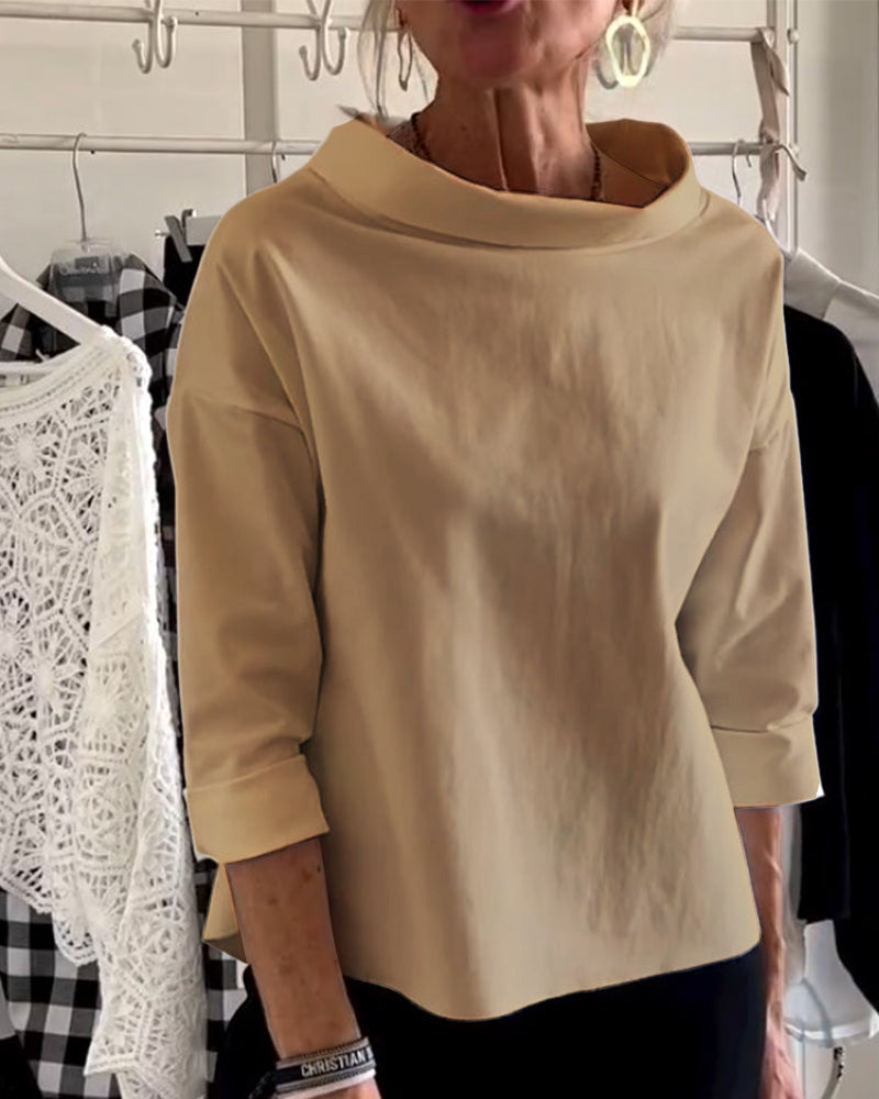 Stylish Ladies Top - Livia-Khaki-S-Nora Luxe