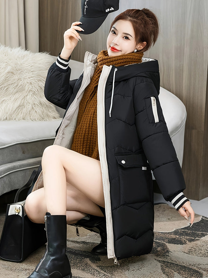 Stylish Ladies Winter Coat - Sophie-Black-S-Nora Luxe