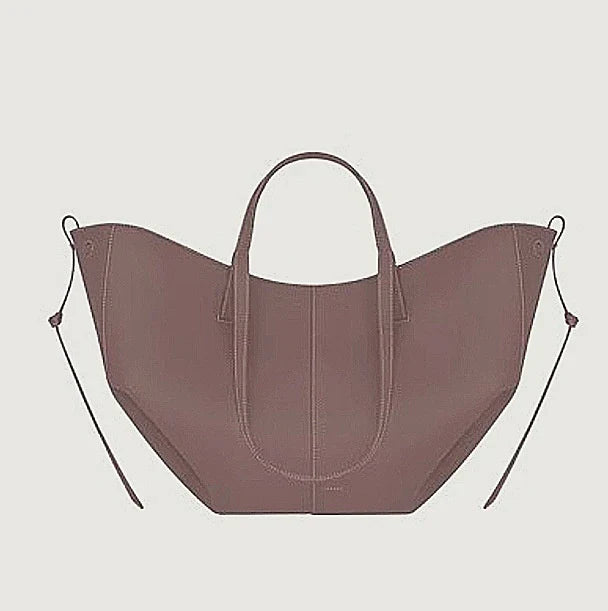 Stylish Leather Handbag - Adeline-Purple-Nora Luxe