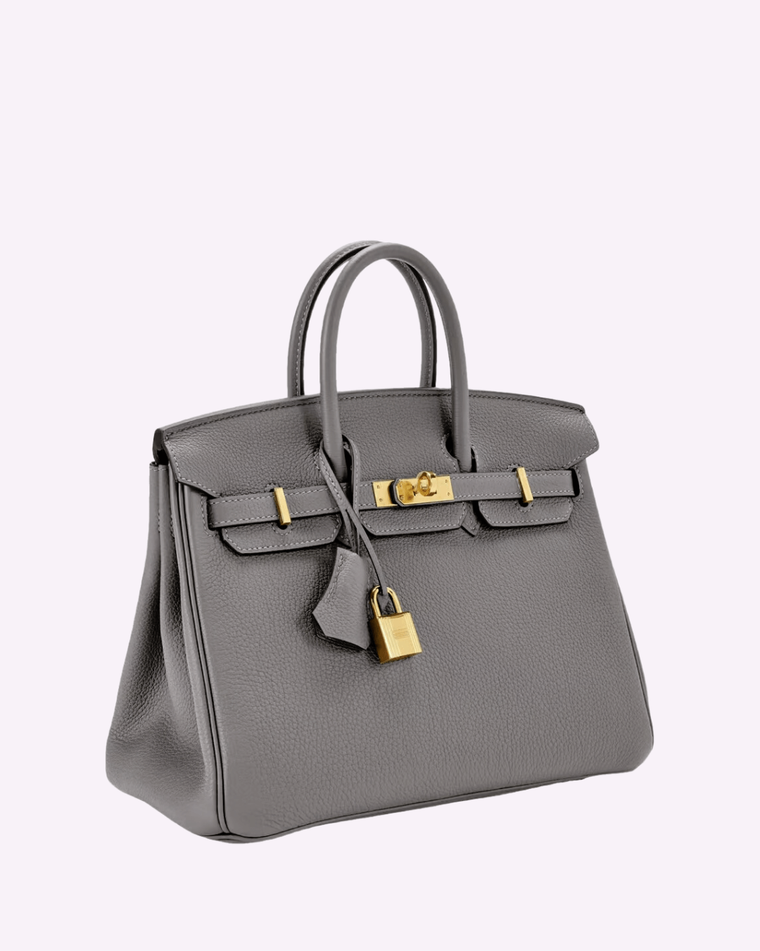 Stylish Leather Handbag - Liana-Gray-M-Nora Luxe