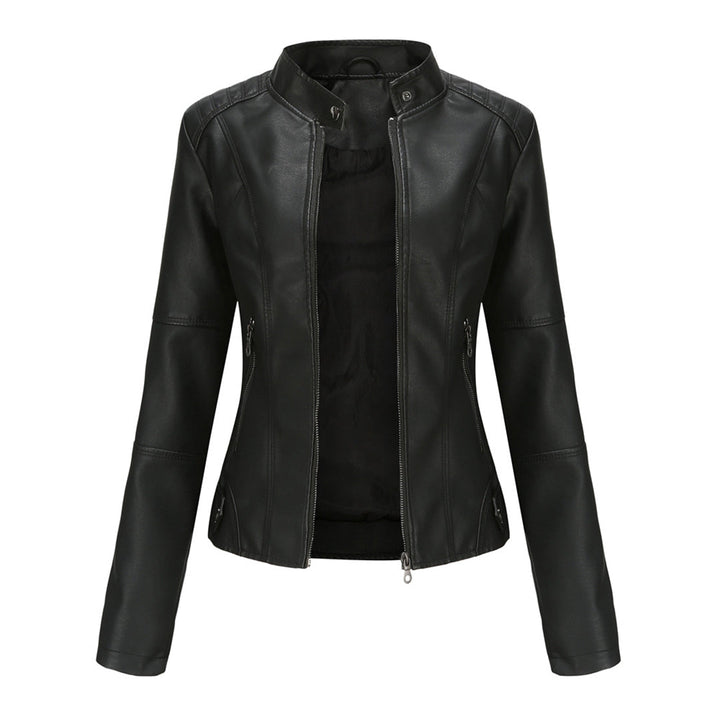 Stylish Leather Ladies' Jacket - Romy-Black-XS-Nora Luxe