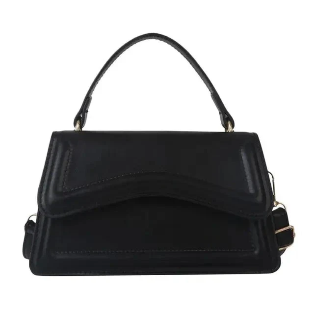 Stylish Leather Ladies Shoulder Bags - LuxeClass-Black-Nora Luxe