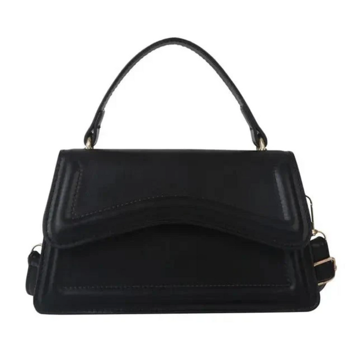Stylish Leather Ladies Shoulder Bags - LuxeClass-Black-Nora Luxe