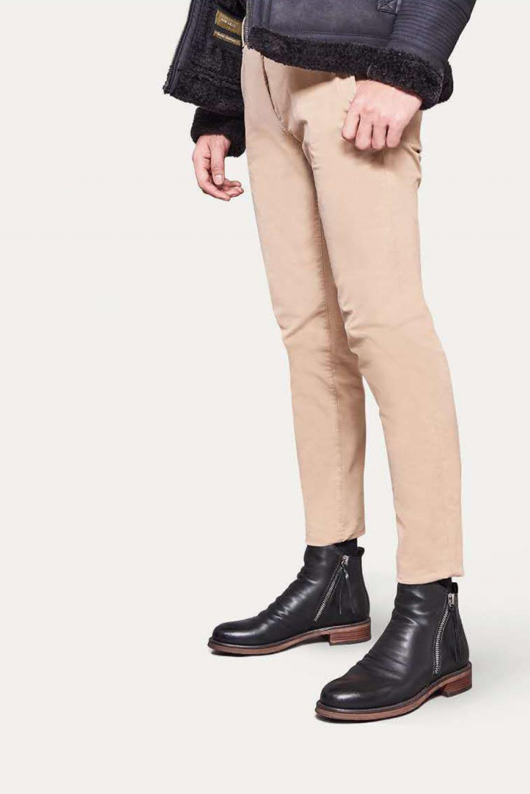 Stylish Leather Men's Boots - Milan-Black-5.5-Nora Luxe
