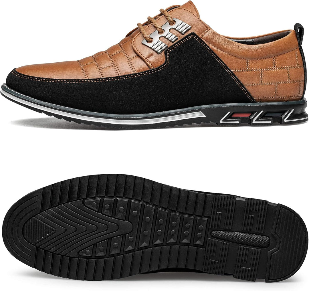 Stylish Leather Men's Shoes - James-Black-7.0-Nora Luxe